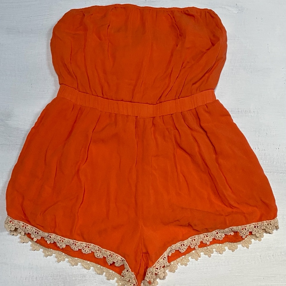 Romper with laced legs